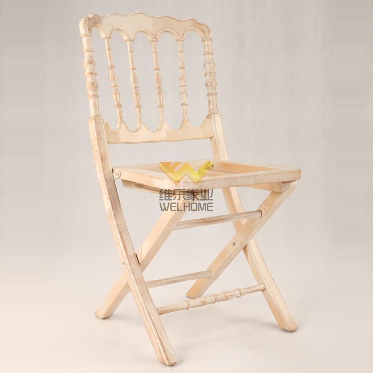 Wooden folding napoleon chair for wedding/event